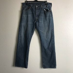 Levis Strauss button up 501 jeans